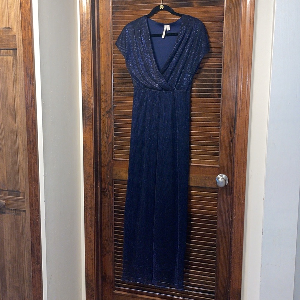 Miami Blue Shimmer Sparkly Jumpsuit